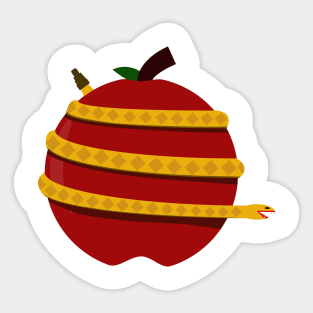 Poison Apple Snake Sticker